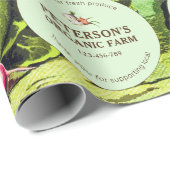 Botanisches Vintages Gemüse, lokaler Bauer Geschenkpapier (Rolleneckpunkt)