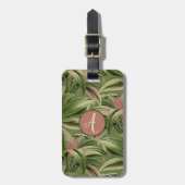 Botanisches Vintages tropisches Palm Gepäckanhänger (Vorderseite vertikal)