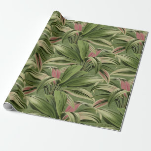 Botanisches Vintages tropisches Palm Geschenkpapier