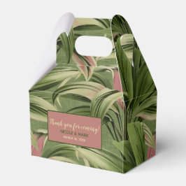 Botanisches Vintages tropisches Palm Geschenkschachtel