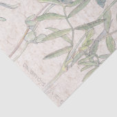 Botanisches Vogelfuß-Wildblume-Blumen-Seidenpapier Seidenpapier (Detail)