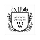 Botanisches Wappen Ex Libris #2 Buchname Initial Permastempel (Design)