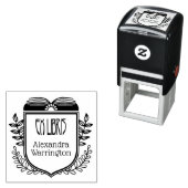 Botanisches Wappen Ex Libris Buchname Embosser Permastempel (Beispiel)