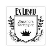 Botanisches Wappen Krone #1 Ex Libris Buchname Permastempel (Design)
