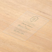 Botanisches Wappen-Monografie Acryleinladungen (Ablage )