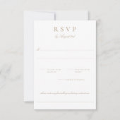 Botanisches Wappen Monogram Wedding RSVP Card Karte (Vorderseite)