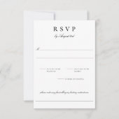 Botanisches Wappen Monogram Wedding RSVP Card Karte (Vorderseite)
