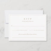 Botanisches Wappen Monogram Wedding RSVP Card Karte (Vorderseite)
