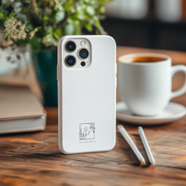 Botanisches Wappen | Zeitlose Monogramm iPhone 16 Pro Max Hülle