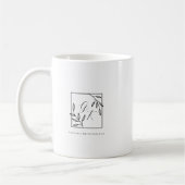 Botanisches Wappen | Zeitlose Monogramm Kaffeetasse (Links)