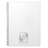 Botanisches Wappen | Zeitloses Monogramm Notizblock (Vorderseite)