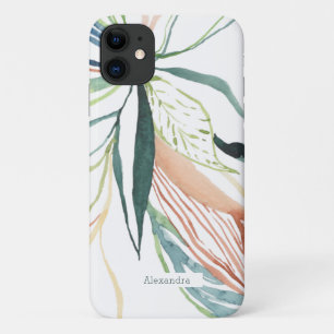 Botanisches Wasserfarben Abstraktes individuelles  Case-Mate iPhone Hülle
