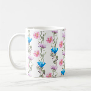 Botanisches Wasserfarbmuster Kaffeetasse
