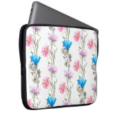 Botanisches Wasserfarbmuster Laptopschutzhülle (Vorne Rechts)