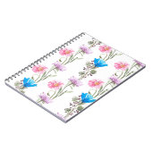 Botanisches Wasserfarbmuster Notizblock (Linke Seite)