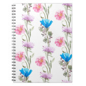 Botanisches Wasserfarbmuster Notizblock (Vorderseite)