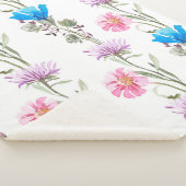 Botanisches Wasserfarbmuster Sherpadecke (3/4)