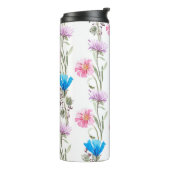 Botanisches Wasserfarbmuster Thermosbecher (Nach links gedreht)