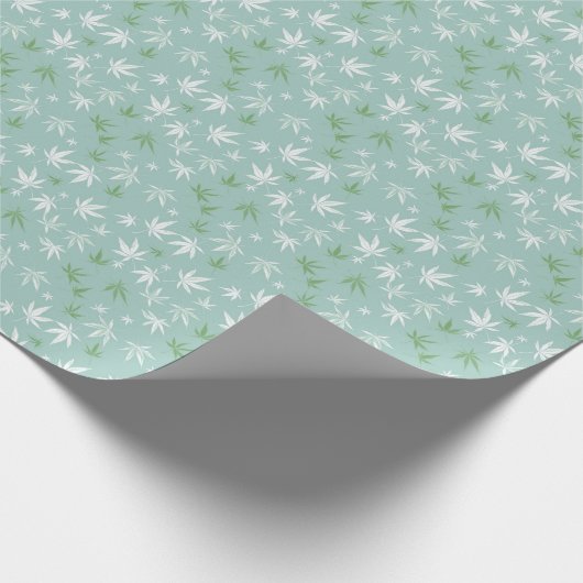 Botanisches Weaf-Musterpapier Geschenkpapier (Ecke)