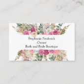 Botanisches Weibchen für kleine Unternehmen Visitenkarte (Vorderseite)