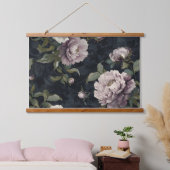 Botanisches Weihnachten aus knackiger Erde Wandteppich Mit Holzrahmen (Schlafzimmer)