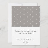 Botanisches WEIHNACHTEN Flat Holiday Fotokarte (Rückseite)