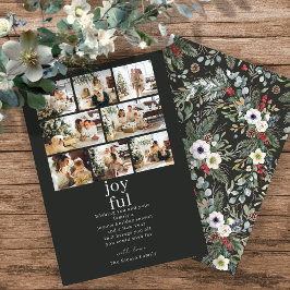 Botanisches Weihnachten Personalisiert 8 Foto-Coll