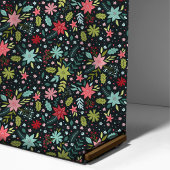 Botanisches Weihnachtsblumenmuster Stoff