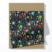 Botanisches Weihnachtsblumenmuster Stoff