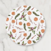 Botanisches Weihnachtsfest Geschenkanhänger (Rückseite)