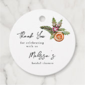 Botanisches Weihnachtsfest Geschenkanhänger (Vorderseite)