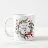 Botanisches Weihnachtsfest Grandma-Geschenk Kaffeetasse (Links)