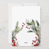 Botanisches Weihnachtsfest Weihnachten Frohe Weihn (Rückseite)