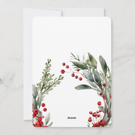 Botanisches Weihnachtsfest Weihnachten Frohe Weihn (Rückseite)