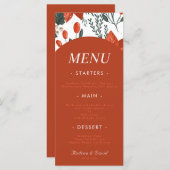 Botanisches Weihnachtsgebäck & Berry Festival Menükarte (Vorne/Hinten)