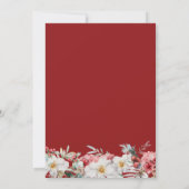 Botanisches Weihnachtsgebäck Einladung (Rückseite)