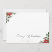 Botanisches Weihnachtsgebäck Feiertagskarte (Vorderseite)