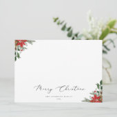 Botanisches Weihnachtsgebäck Feiertagskarte (Stehend Vorderseite)