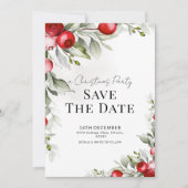 Botanisches Weihnachtsgebäck Save the Date Karte (Vorderseite)