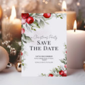Botanisches Weihnachtsgebäck Save the Date Karte