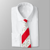 Botanisches Weihnachtsmuster Krawatte (Gebunden)
