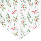 Botanisches Weihnachtsmuster Kurzer Tischläufer (Ecke)