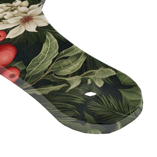 Botanisches Weihnachtsmuster Schneidebrett (Ecke)