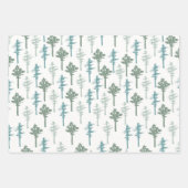 Botanisches Weihnachtswrapping Paper-Set Geschenkpapier Set (Vorderseite)