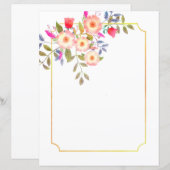 Botanisches Weißpapier (Vorne/Hinten)