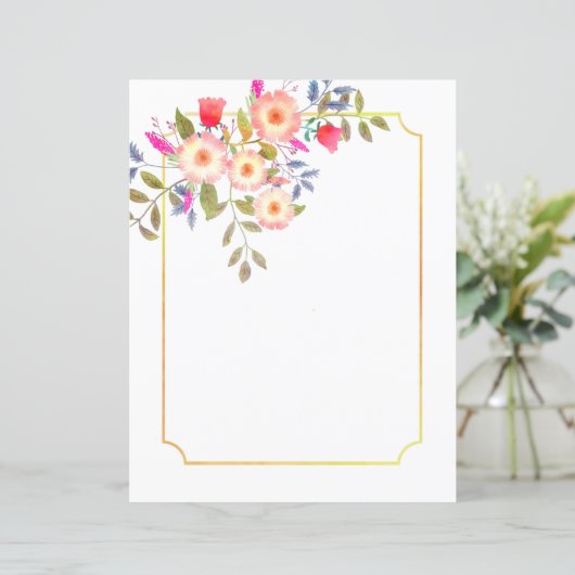 Botanisches Weißpapier (Stehend Vorderseite)