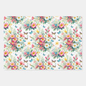 Botanisches Whimsisches Blut 3 Geschenkpapier Set (Vorderseite)