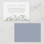 Botanisches Winter-Brautparty Begleitkarte (Vorne/Hinten)