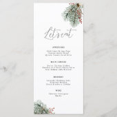 Botanisches Wintermenü Menükarte (Vorderseite)