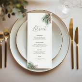 Botanisches Wintermenü Menükarte